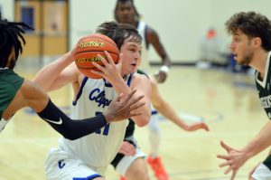 Community College Basketball player Ethan Dillon  ball handling