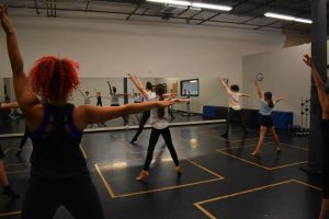 students in a jazz dance class at South Sound Dance