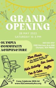 Grand Opening Party for Olympia Community Acupuncture @ Olympia Community Acupuncture