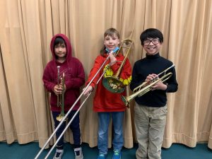 From left: Siam Bowman, Jacob Moore, and James Hardjoko are 5th graders at Madison Elementary