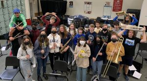Members of the Washington Middle School Symphonic Band