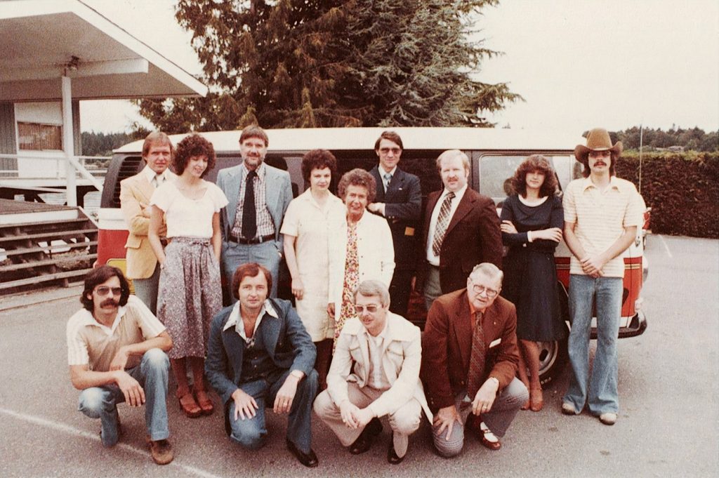 KGY Staff photo in 1978