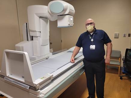 mason health xray machine Mason Health’s Diagnostic Imaging Manager Shane Faford displays Mason General Hospital’s new state-of-the-art multifunctional universal X-Ray