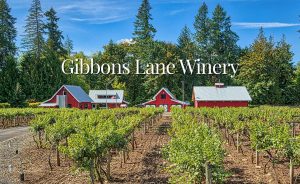 Gibbons Lane Winery in Thurston County, vines and house