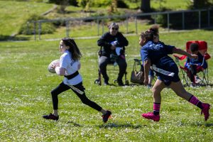 girls playing rugby in Olympia