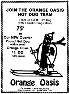  September 8, 1977 advertisement for hot dogs from the Daily Olympian. 