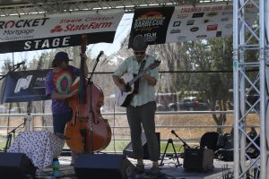 musicians playing at the Nisqually Valley Barbecue Rally