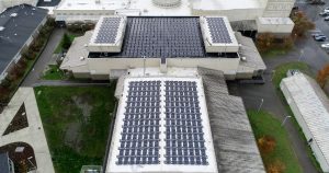 532 solar panels on Olympia High School's gym roof