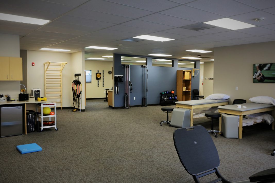 inside Inspire Physical Therapy in Tumwater's gym area