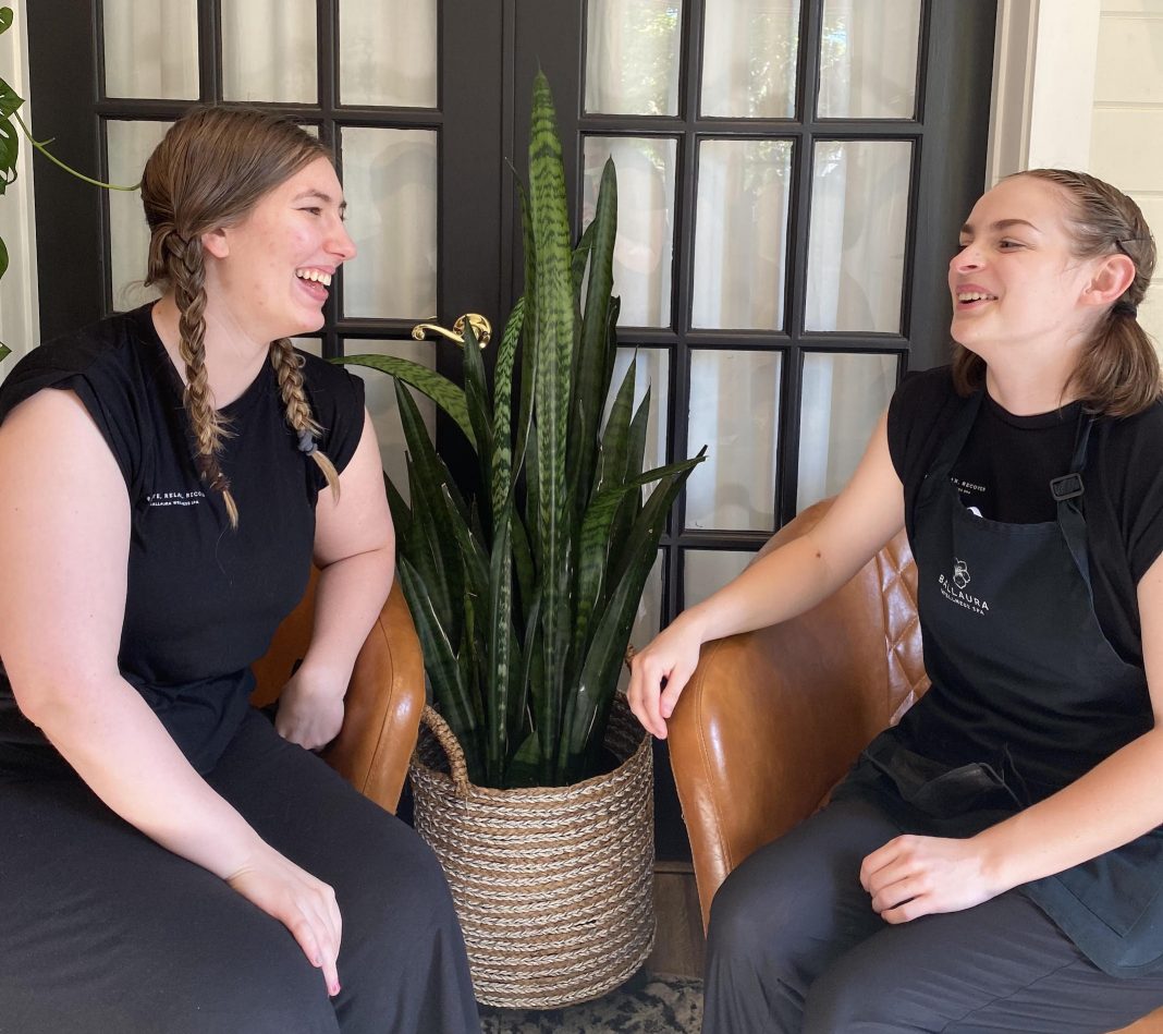 two workers at Ballaura Wellness Spa in Olympia