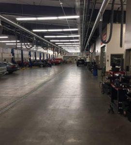 SPSCC's Automotive Technology Program empty garage