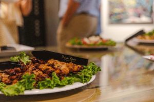 plates of food on a table