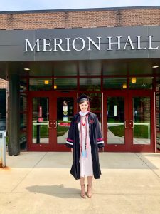 Pope John Paull II graduate Katie Sellars in cap and gown