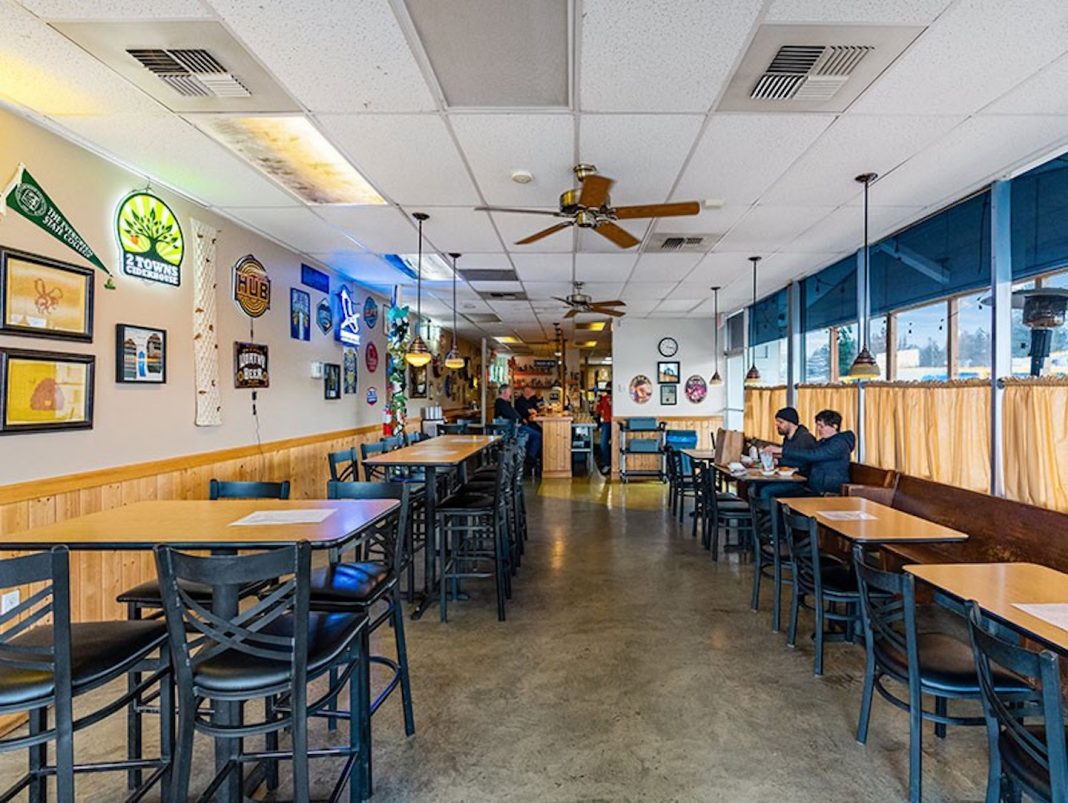 the inside of Skep & Skein Tavern in West Olympia