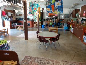 indoor classroom area at Sequoia's Farm School