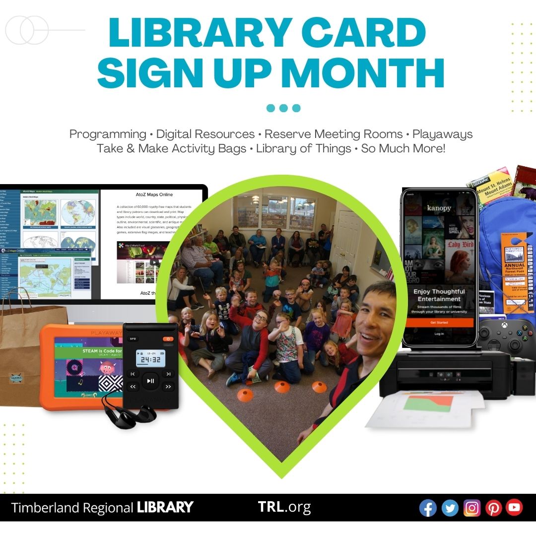Library Card Signup Month ThurstonTalk