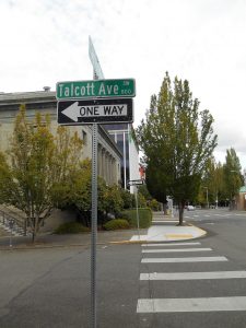 Talcott Avenue road sign