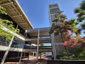 The Evergreen State College Clock Tower and Library