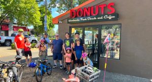 SCJ alliance team on a bike ride in THurston County