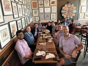 SCJ’s Seattle office team members at lunch celebrating the completion of a key project milestone.