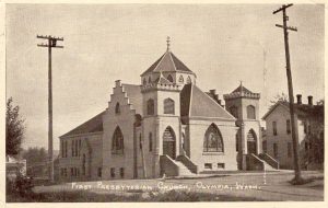 old photo of United Churches in Olympia in 1916