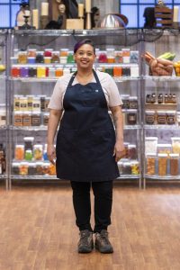 Lauren Rogers, owner of Gotti Sweets in Olympia, on the set of the Food Network's Halloween Baking Championship. 