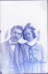 Preston M Troy standing with his daughter Marion