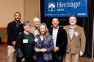 Pacific Mountain Workforce Region representatives Jacqueline Early, Vince Kueter, Cheryl Fambles, Korbett Mosesly, & William Westmoreland at the Regional Economic Forecast & Innovation Expo