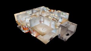 digital rending of the floor plan of a house for rent in Olympia