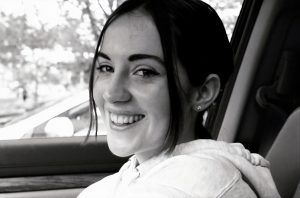Sophia Bowton-Meade headshot, black and white