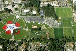aerial shot of the Regional Athletic Complex in Lacey