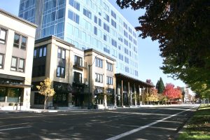 Views on Fifth building in Olympia from across the street