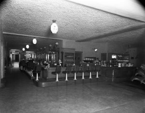 The Rockaway Cafe in Olympia, black and white photo