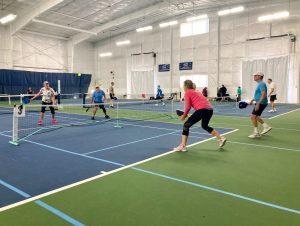 people playing on the pickleball courts at Steamboat Tennis and Athletic Club