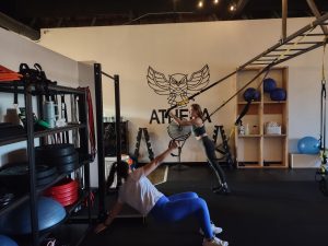 women on exercise equipment at Athena Fitness in Olympia 