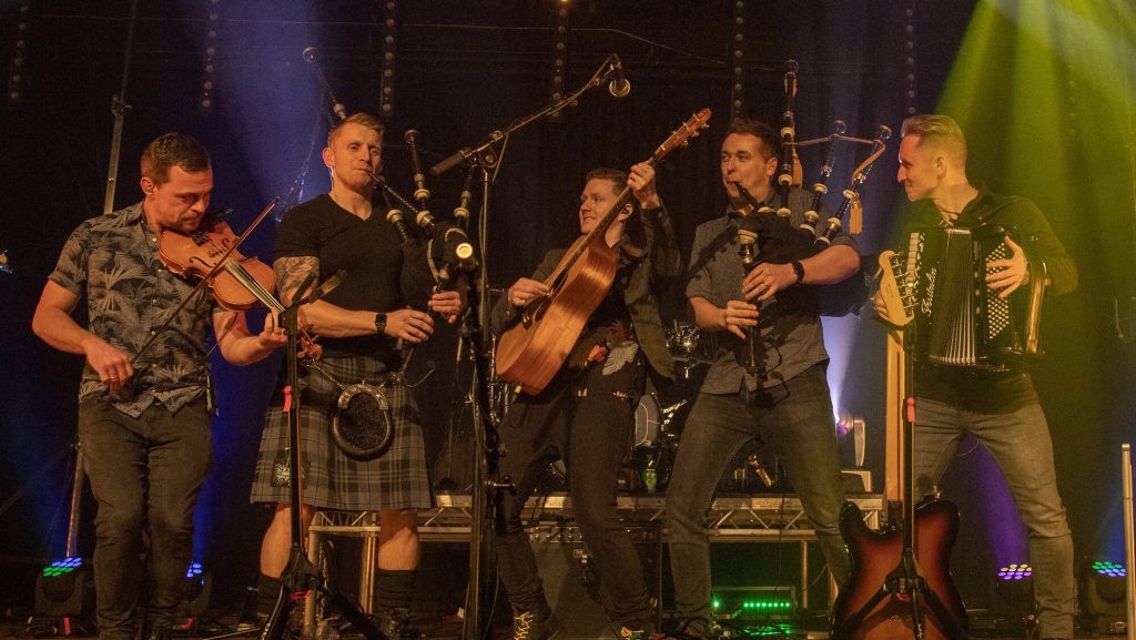 Skerryvore performing on stage