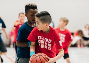 boys playing basketball