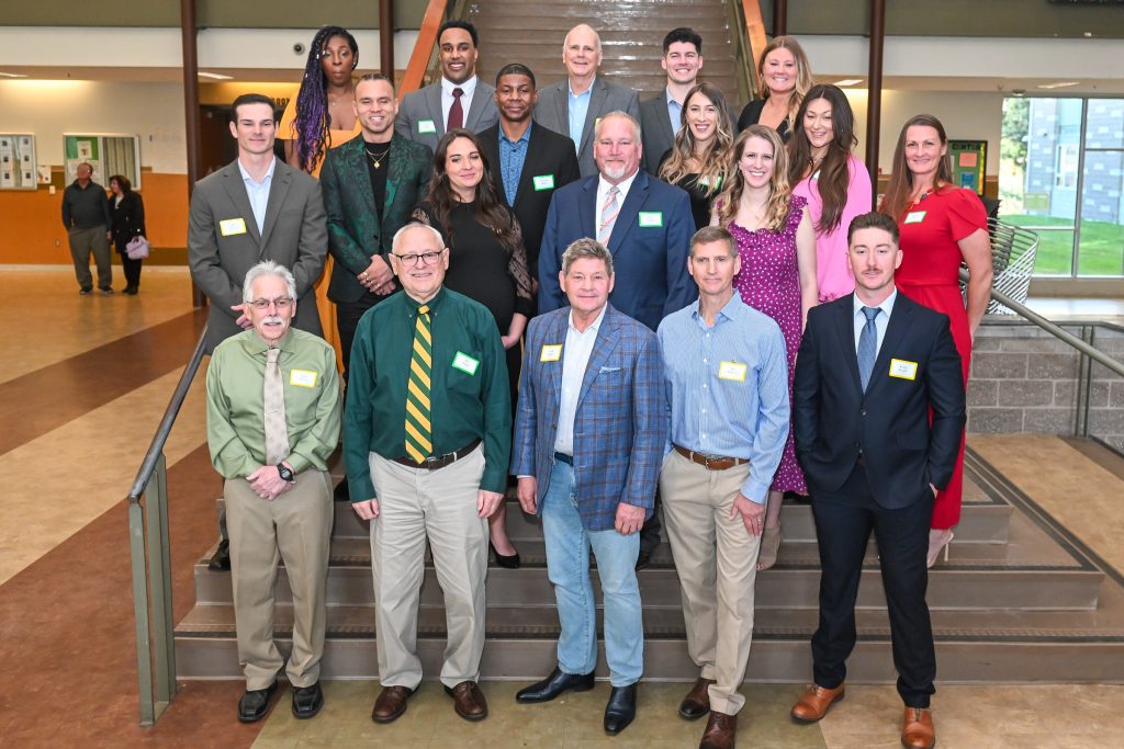 Group shot of 2023 Inductees to Timberline High School's Athletic Hall of Fame