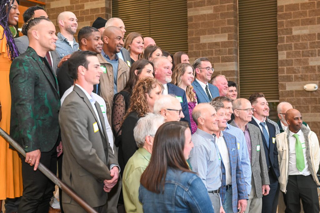 Group shot of 2023 Inductees to Timberline High School's Athletic Hall of Fame