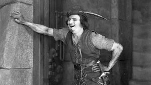Douglas Fairbanks in Robin Hood, black and white