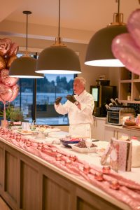 chef Roy Breiman cooking at Harbor Heights