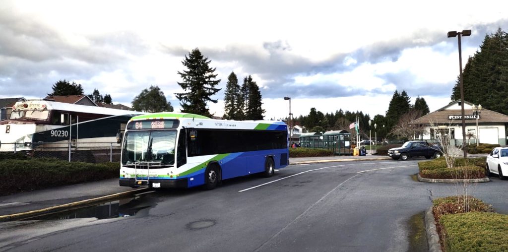 Intercity Transit bus on the road