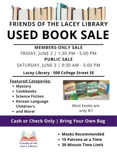 Book Sale - By Friends of the Lacey Library @ Lacey Timberland Library