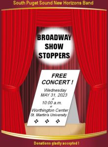 "Broadway Show Stoppers" Concert @ Worthington Center at St.Martin's University