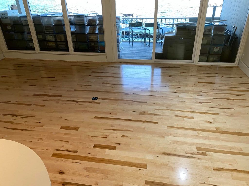 solid maple flooring inside a home