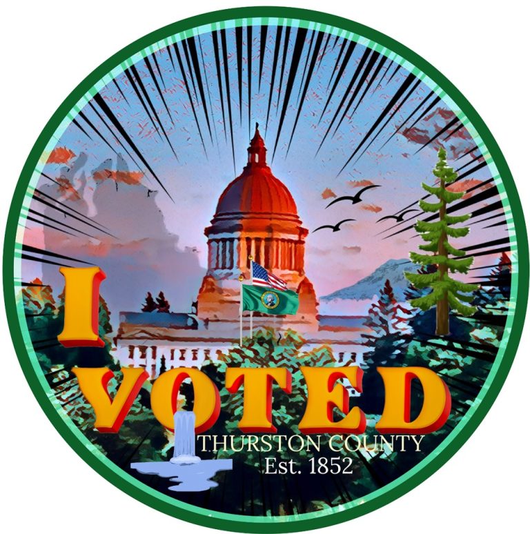 Thurston County Auditor Announces 2023 'I Voted' Sticker Contest Winner