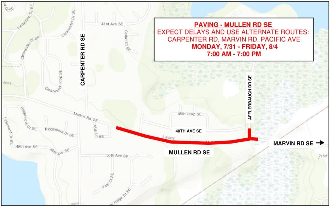 GoogleMap of Mellen Rd, with a section of it marked in red