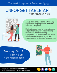 Unforgettable Art with Maureen Wells @ Olympia Timberland Library