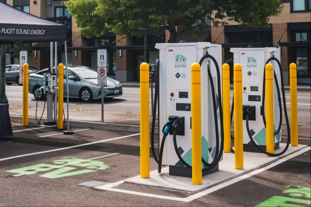 electric vehicle charging stations at Olympia Yacht Club