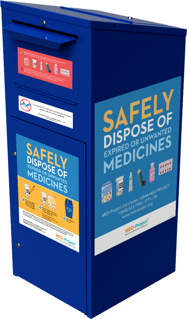 Medication Storage and Disposal - Thursotn County Public Health Medication Disposal Box 603x1024